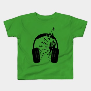 Headphone Accordion Kids T-Shirt